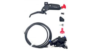 SRAM Level Silver Stealth schijfremset met 4 zuigers voor + achter (BULK)