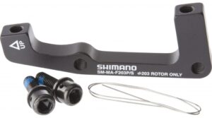 Adaptador Shimano para rotor delantero de 203 mm de Post Mount a estándar ISO SM-MA-F203P/S