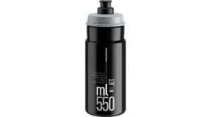 Botella de agua Elite Jet de 550 ml con logotipo negro/gris