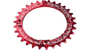 Plato Race Face Single Narrow-Wide de 9/10/11 velocidades, 30 dientes, 4 tornillos (104 mm), color rojo