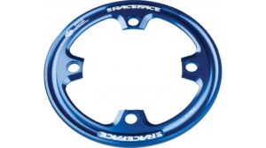 Protector de placa Race Face ligero Fat Tab de 36 dientes y 4 pernos (104), color azul