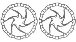 Ashima ARO-08 remschijf 6-bouts 203 mm zilver (2 stuks)