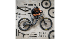 Assemblage du vélo par un mécanicien qualifié